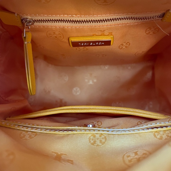 Tory Burch | Emerson Leather Backpack | Cassia Yellow | Great Condition! main image 8